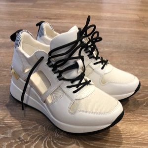 Aldo sky hi sneakers, wedges, white